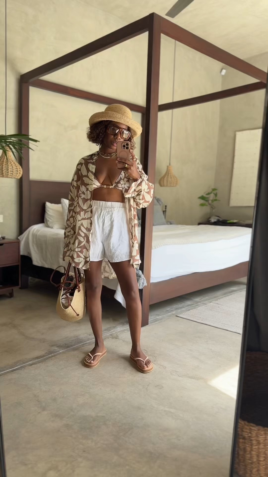 Floral print swimsuit and linen blouse #vacationoutfit #travel

#LTKStyleTip #LTKTravel #LTKPetite