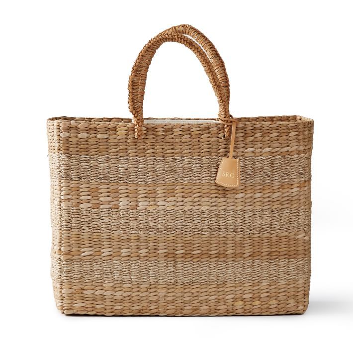 Striped Seagrass Beach Bag | Mark and Graham