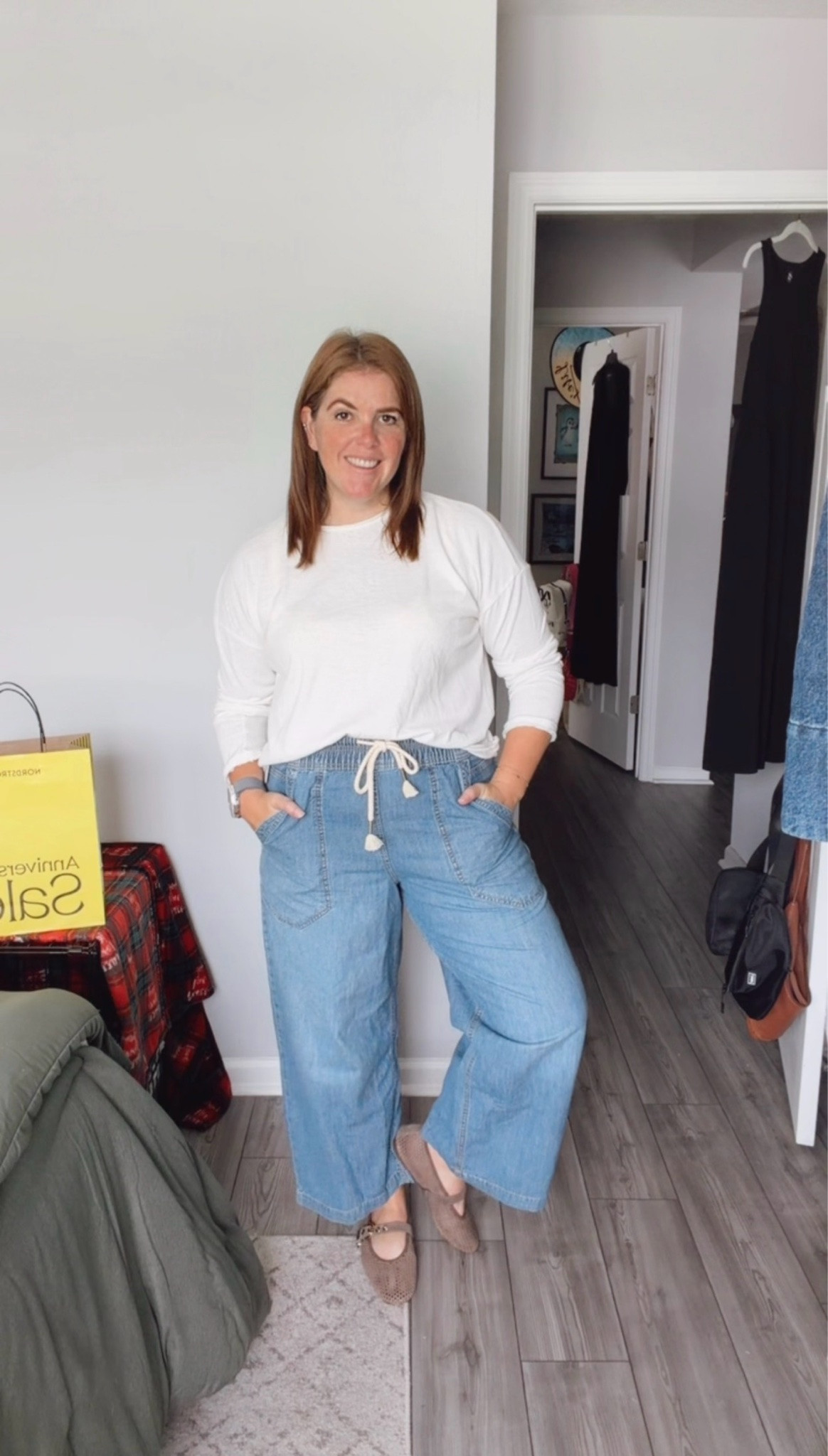 Nordstrom Anniversary Sale Styling!

With cooler weather approaching (except for FL) you can take these Free People jeans and add a cute lightweight tee to make the perfect fall look! You can even add a sweater for a chillier day! The jeans run TTS (I’m in a medium) and they are on sale for $64.99! This tee is also part of the sale and it runs TTS and comes in a few color options.

#LTKSaleAlert #LTKMidsize #LTKSeasonal