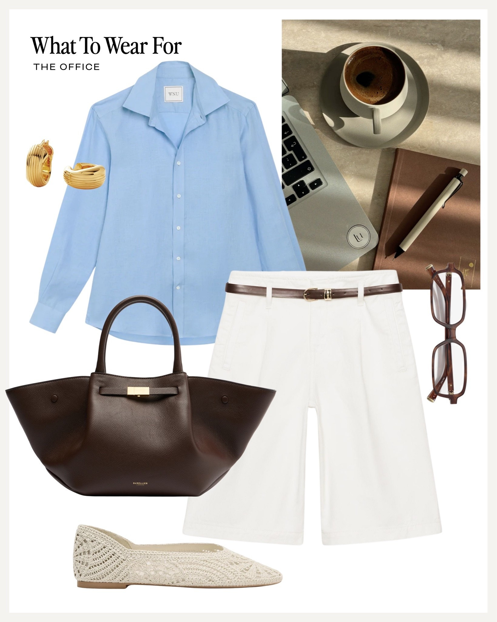 The office 💻 

Summer workwear, linen shirt, tailored shorts, ballet flats, heatwave

#LTKsummer