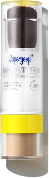 Supergoop! (Re) setting Face Powder SPF 35 - Broad Spectrum Mineral Sunscreen - 0.15 oz - Shine C... | Amazon (US)