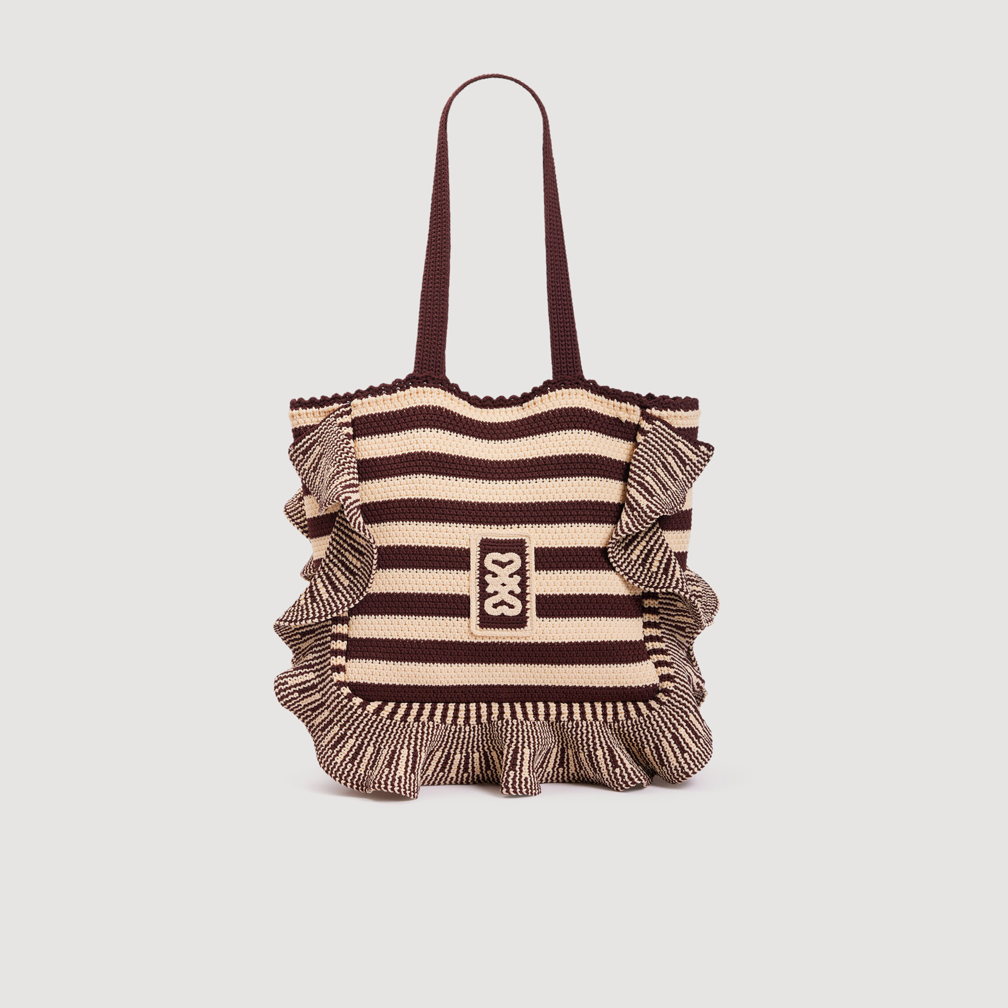 Striped crochet bag | Sandro US | Sandro-Paris US