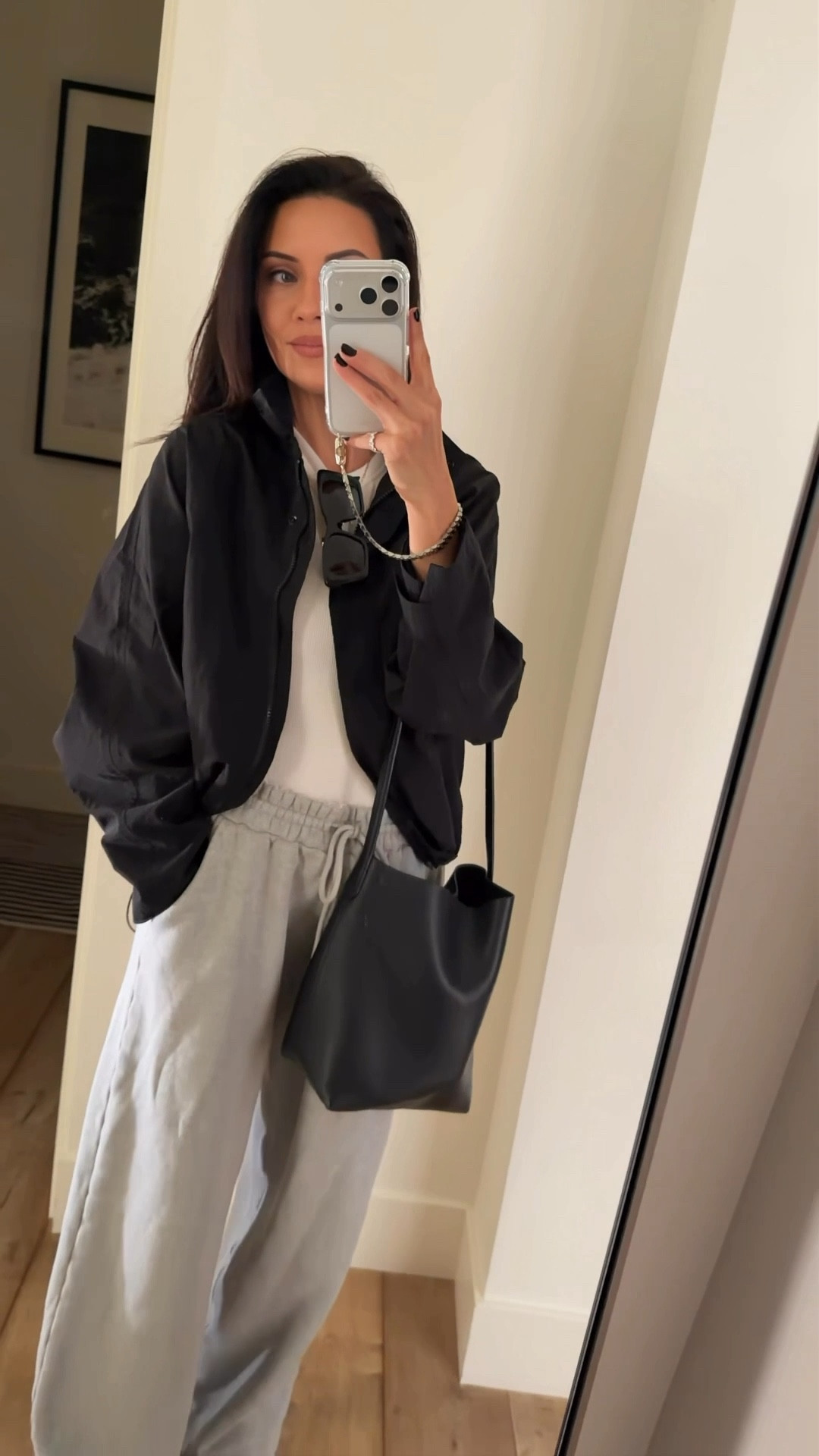 Just at my comfy sweatpants with this cinched waist, funnel neck, jacket, and every day tee for an easy casual mom on the go look. 

#LTKootd #LTKmomlife #LTKgrwm