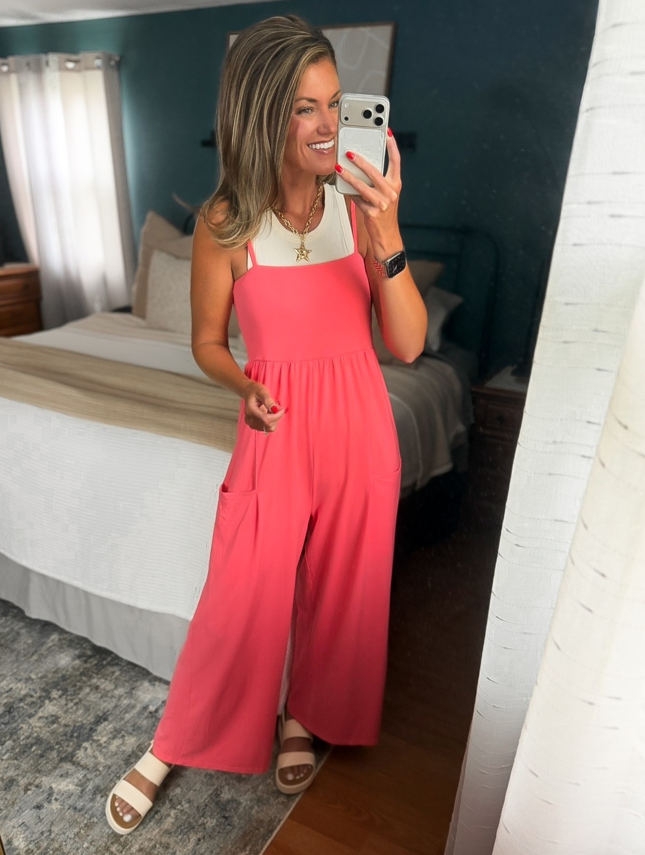 FP look for less jumpsuit and Reef look for less sandals…Thank you Amazon. 
Jumpsuit medium
Tank small

#LTKSeasonal #LTKSaleAlert #LTKOver40