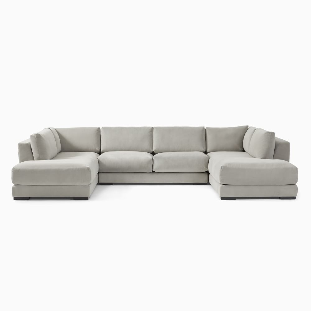 Dalton 3-Piece U-Shaped Bumper Chaise Sectional (147") | West Elm (US)