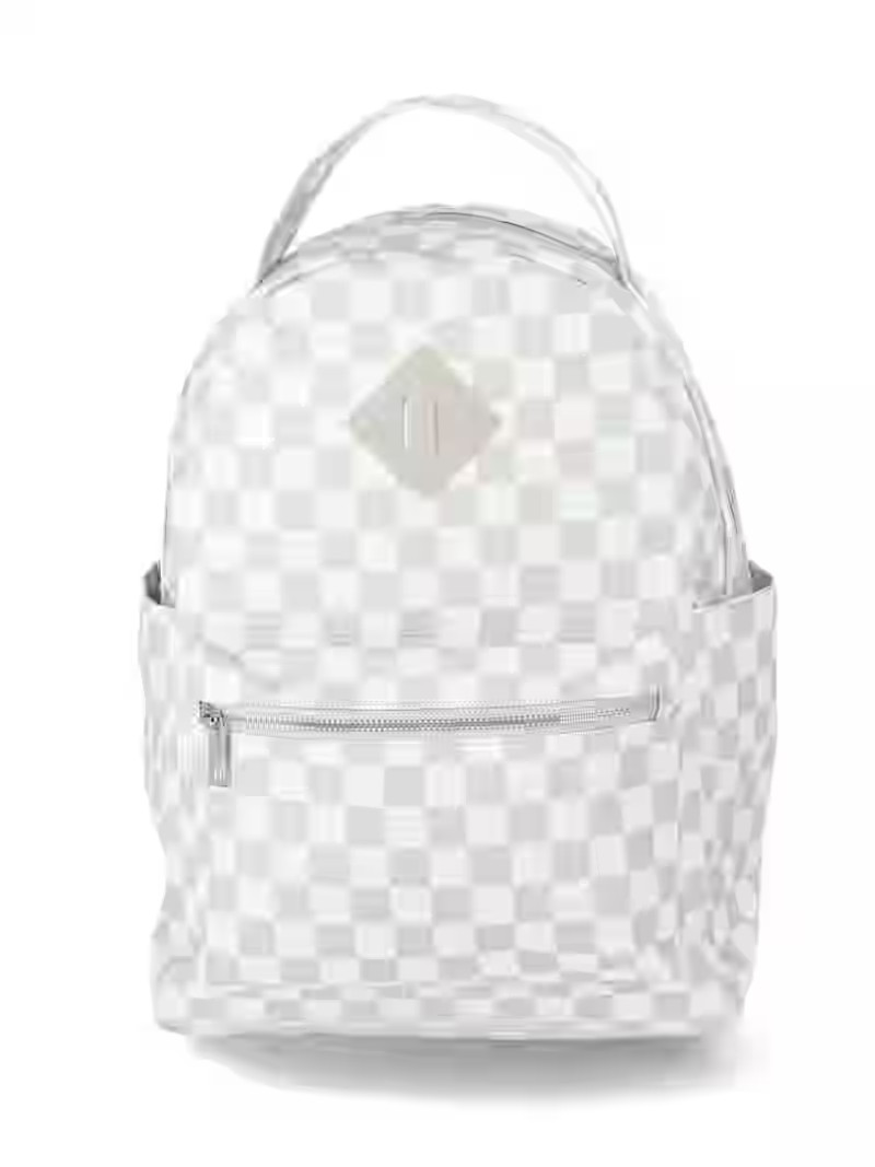 No Boundaries Dome Backpack, Tan Checker, Women’s | Walmart (US)