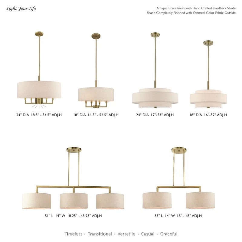 Arly 4 - Light Dimmable Drum Chandelier | Wayfair North America
