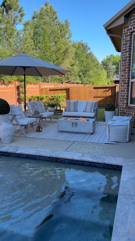 @AllModern took our outdoor lounging area from blah to full of life (ad) with this five piece set and fire pit. I am definitely looking forward to sitting poolside with family & friends. Check out more outdoor goodies from AllModern that you will love have linked here! Bonus… the 5 piece set is not only beautiful but also affordable.

#AllModernPartner #ModernMadeSimple @AllModern


#LTKSeasonal #LTKhome #LTKFind