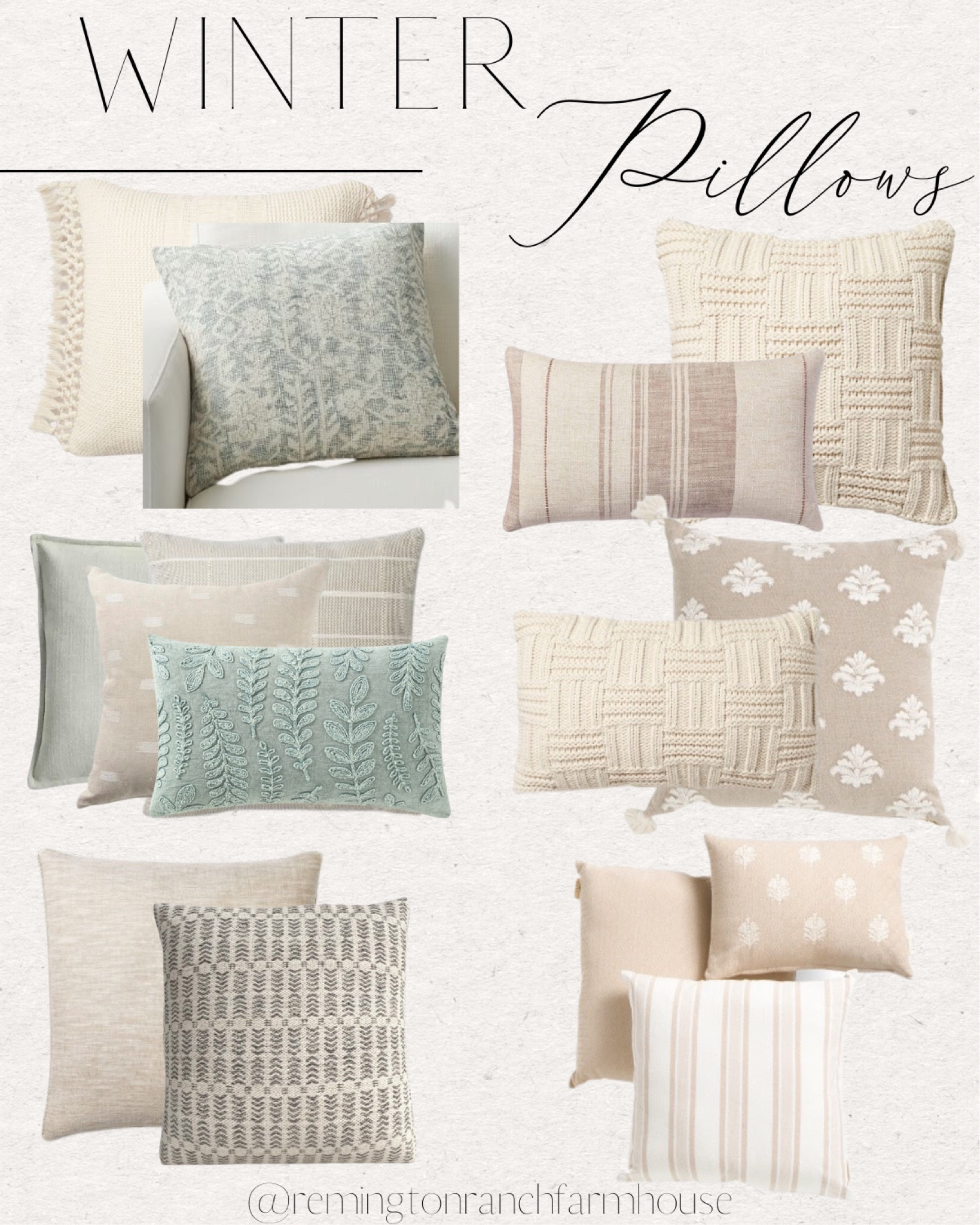 Neutral throw pillows 

#LTKstyletip #LTKSeasonal #LTKunder50