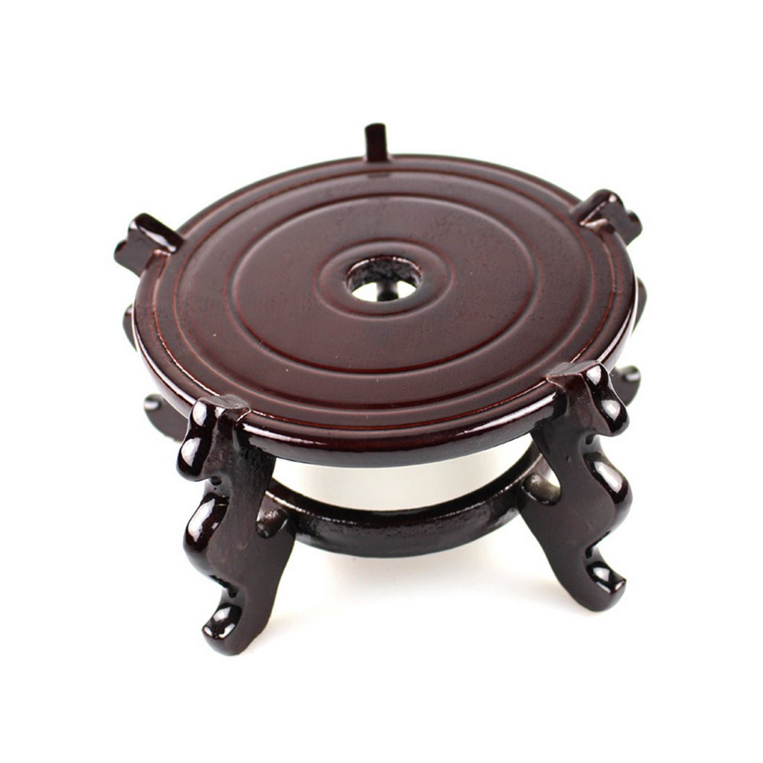 Feng Shui Chinese Wooden Fishbowl Planter Display Stand (10 Inch) | Amazon (US)