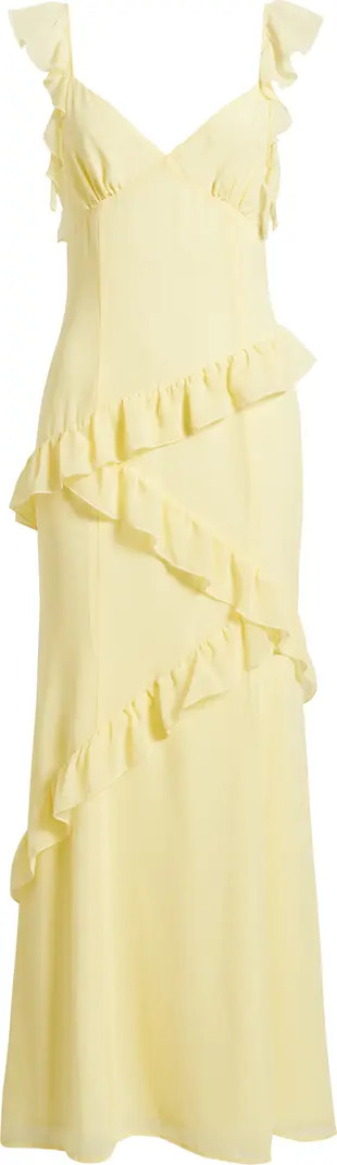 Asymmetric Ruffle Tiered Maxi Dress | Nordstrom