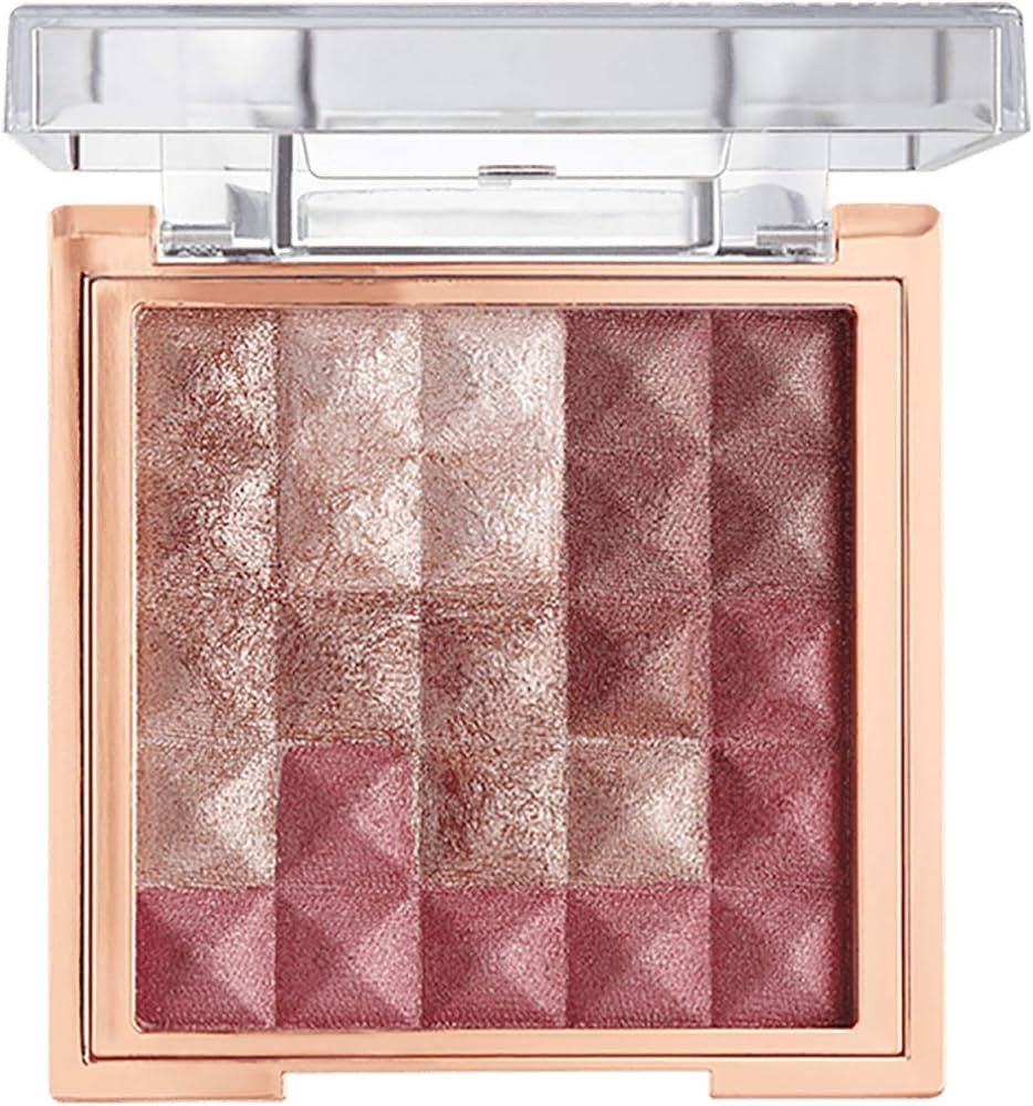 FLOWER BEAUTY Highlighter and Blush Makeup Powder for Face and Cheeks, Pyramid Pressed Pigments C... | Amazon (US)