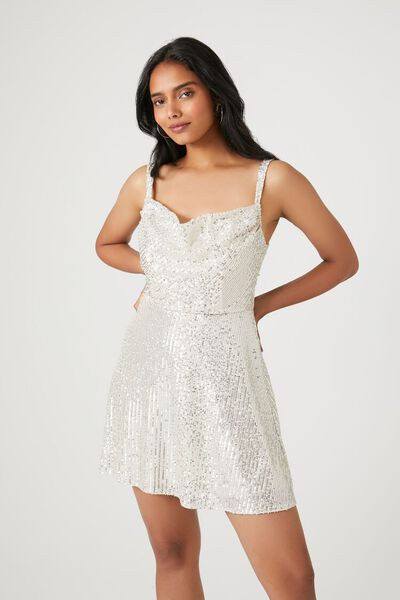 Sequin Cowl Neck Mini Dress | Forever 21 (US)