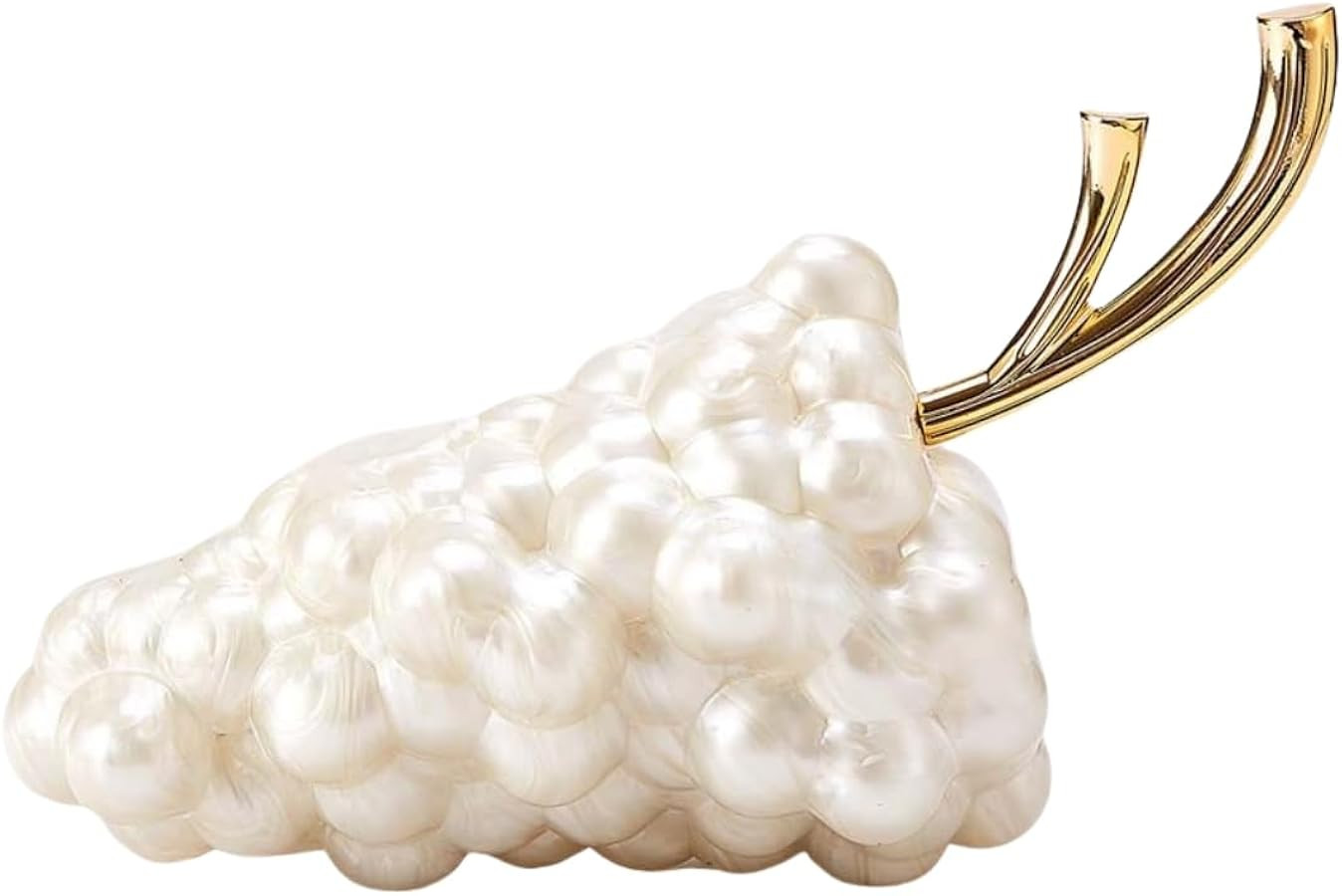 Acrylic Clutch Purse Women Unique Grape Shaped Evening Handbag Marble Acrylic Crossbody Shoulder ... | Amazon (US)