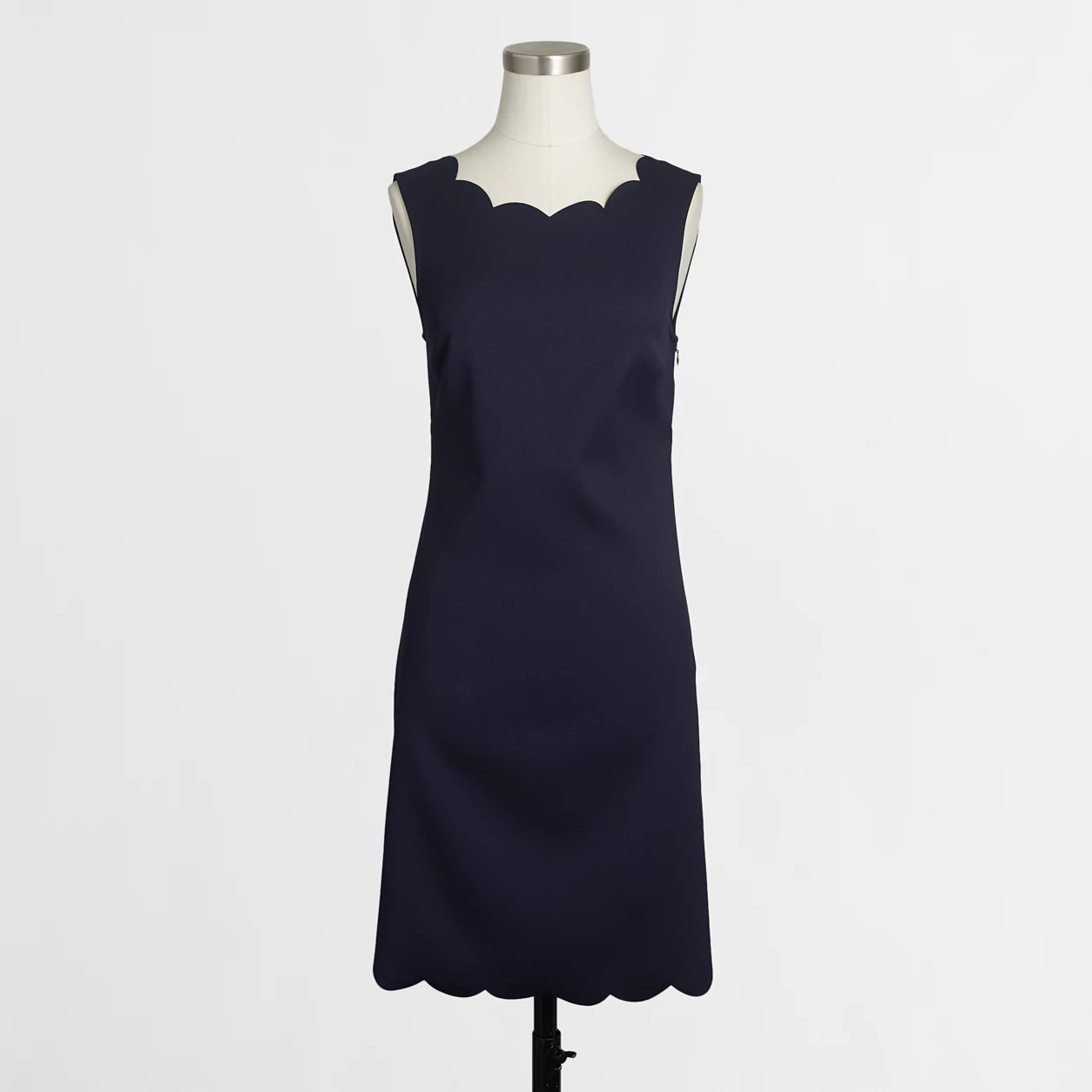 Factory scalloped trim dress | J.Crew Factory
