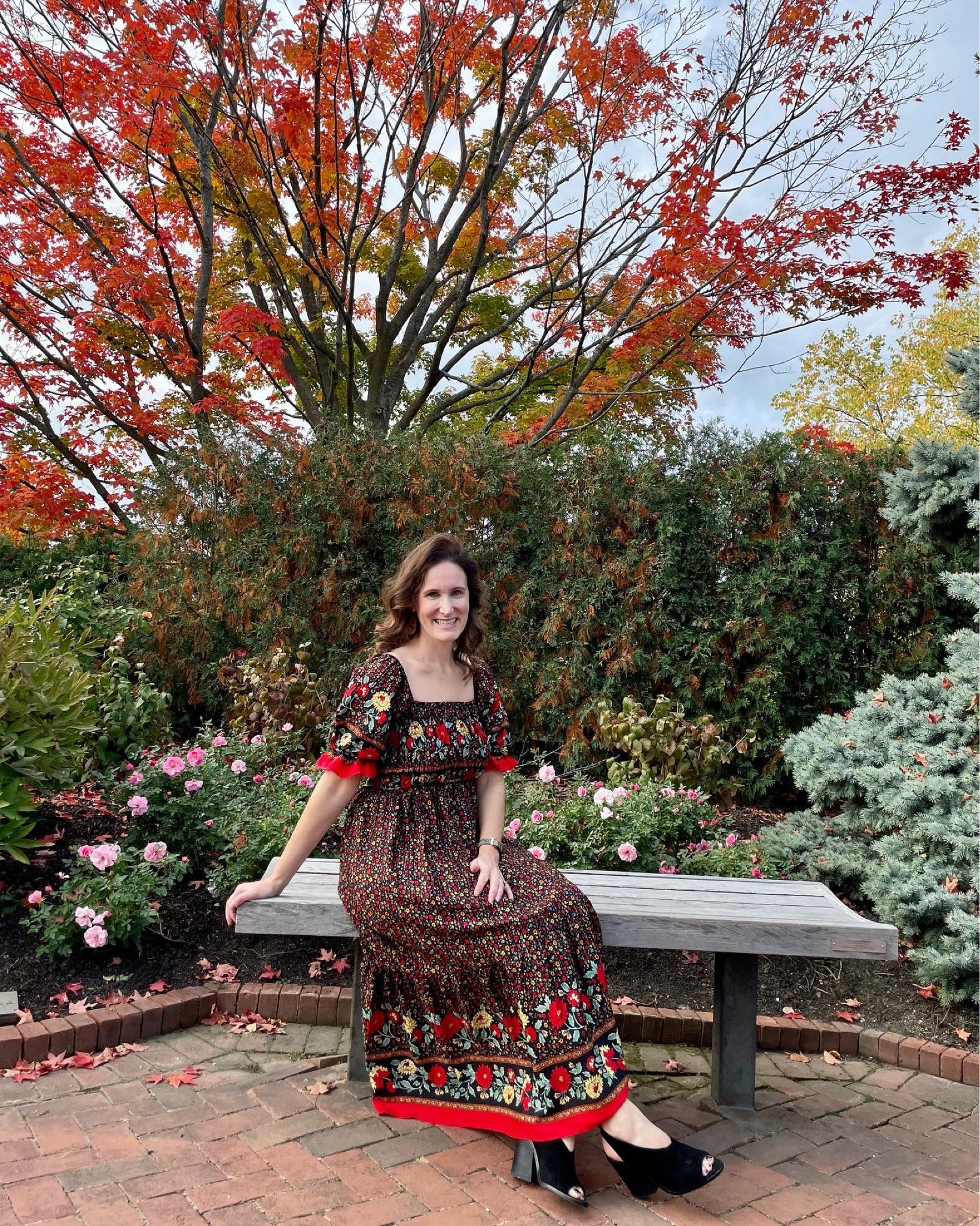 I found the cutest warm weather fall dress! 