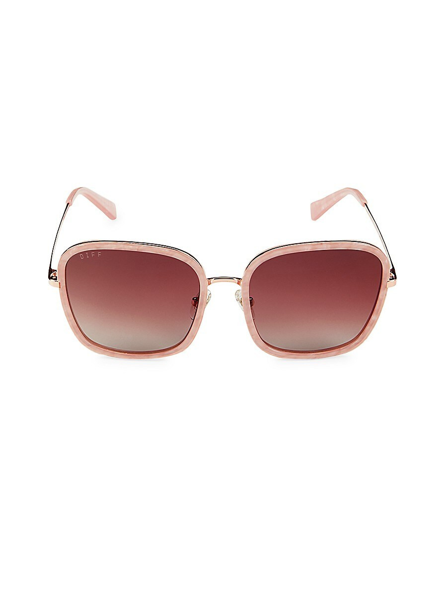 Diff Eyewear Women's 65MM Square Sunglasses - Rose Gold | Saks Fifth Avenue OFF 5TH