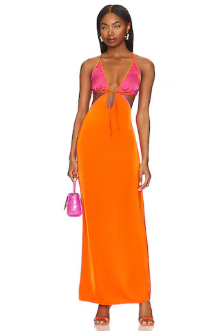 Lovers and Friends Sorbet Maxi Dress in Orange & Pink from Revolve.com | Revolve Clothing (Global)