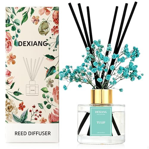 Reed Diffuser Set, Tulip 3.38 fl oz Oil Diffuser Home Fragrance Bathroom Decor | Amazon (US)