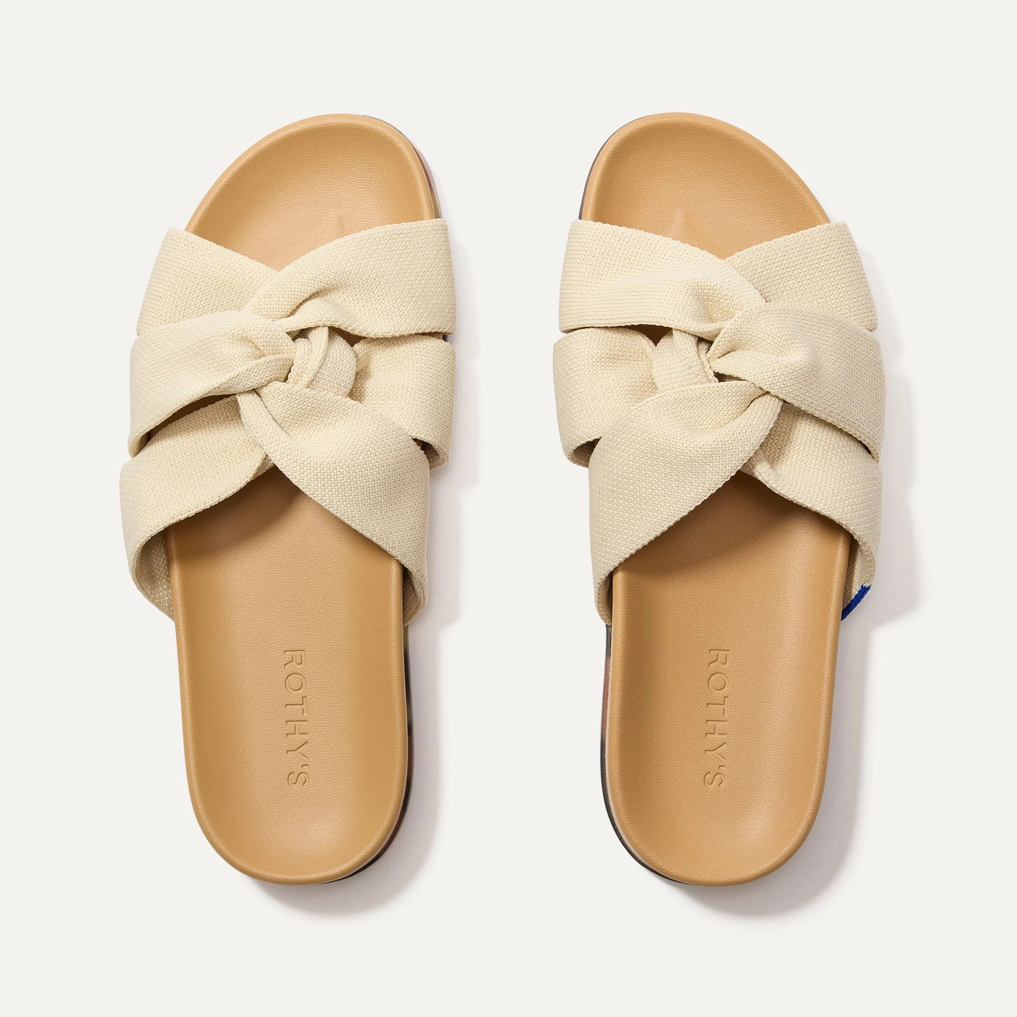 The Twist Slide in Coconut | Women's Sandals | Rothy's | Rothy's