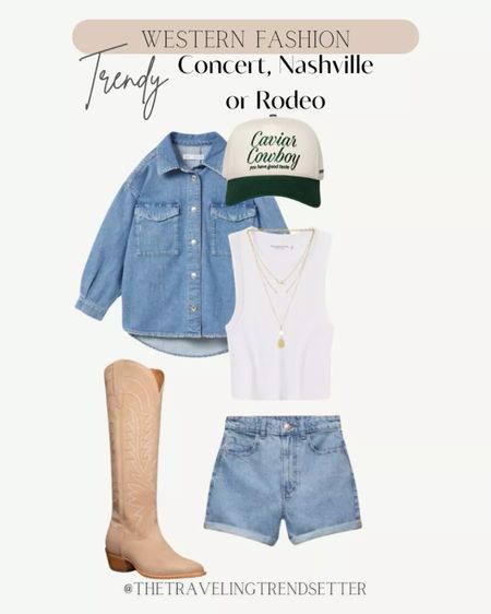 Cute Nashville outfit idea! Trendy, rodeo fashion, cowboy hat, cowboy, trucker, hat, fringe bag, gold, hoops, booties, boots, cowgirl, cowboy, jeans, shorts, spring outfit, concert outfit, Nashville outfit, radio outfit, trendy country, concert, outfit, music festival, spring outfit, summer outfit, white blouse, travel outfit, western BoHo chic hippie
4/20

#LTKSeasonal #LTKFestival #LTKstyletip