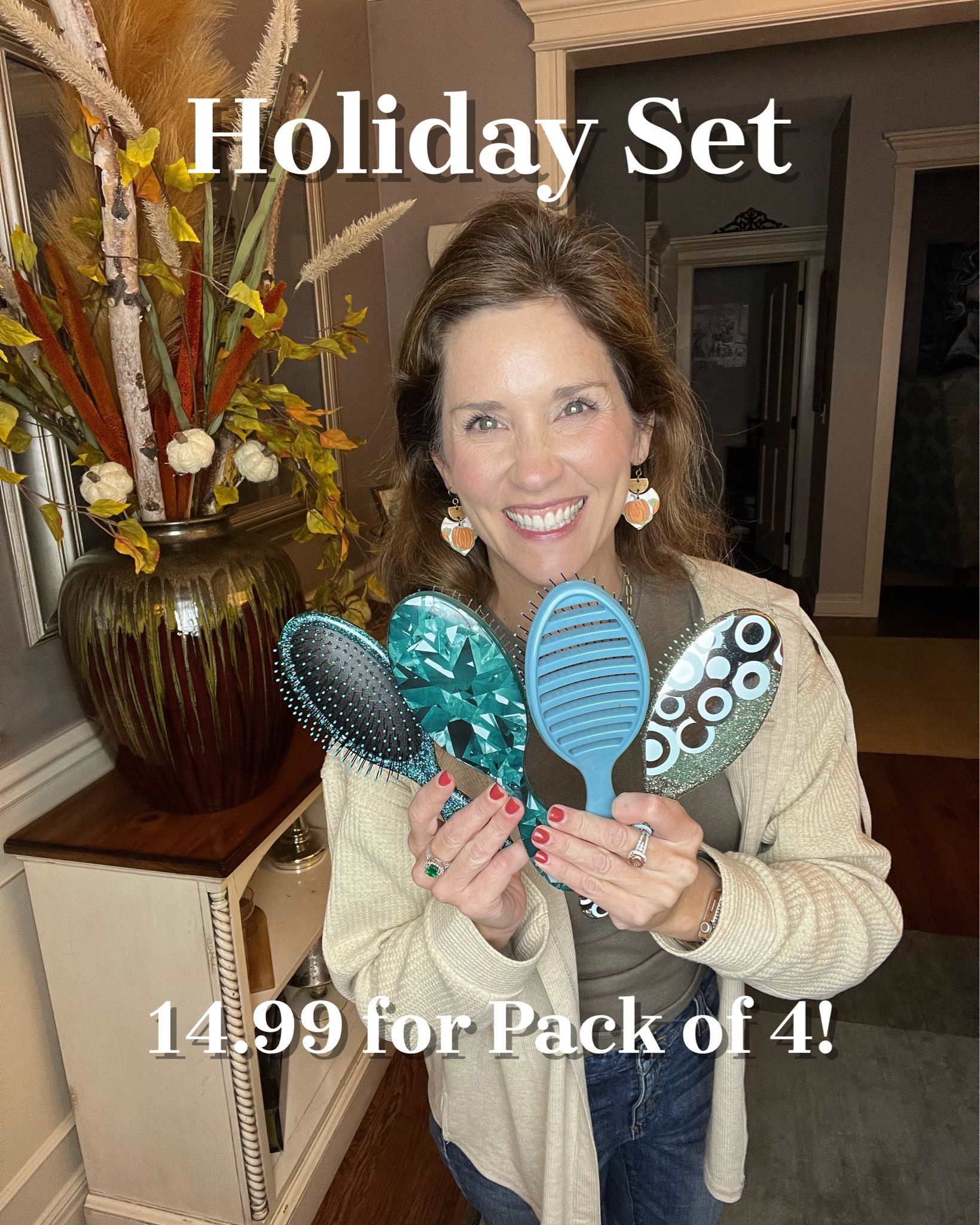 This set of 4 is only $24.99 when you use code:HSN2024 you can get them for only $14.99


 🔥🔥🔥 AWESOME  D E A L 🔥🔥🔥*$14.99 for a pack of 4 Wet Brushes with free ship today!

5 pack includes: 

* Awestruck Original Detangler
*   Groovy Disco Original Detangler
*   Polished Gems Original Detangler
*   Terrain Textures Speed Dry Detangler

They'll make great gifts or even stocking stuffers too!  They come individually wrapped perfect for gift giving! 
And look how Beautiful 👑 🥰💎 they are! They come in Emerald (like mine), Rose Gold, or Diamond. 

Use HSN2024 at checkout! This is for first time customers,  *ad



@HSN, @thewetbrush, #HSNInfluencer, #ad, #LoveHSN

#LTKBeauty #LTKSeasonal #LTKFindsUnder50