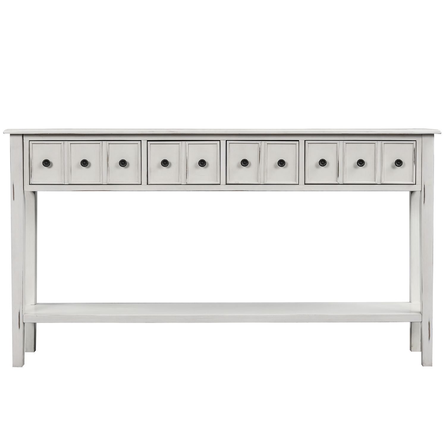 Buffet Cabinet Sideboard Console Table for Entryway, Kitchen Storage Cabinet with 4 Drawers, Bott... | Walmart (US)