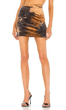 Kim Shui Velvet Mini Skirt in Brown from Revolve.com | Revolve Clothing (Global)