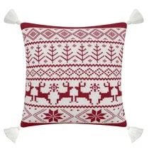 Better Homes & Gardens Feather Filled Fair Isle Sweater Knit Decorative Throw Pillow with Tassels... | Walmart (US)