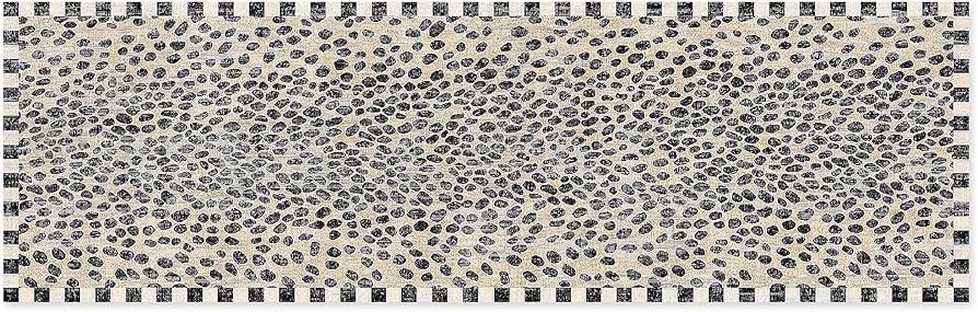MACKENZIE-CHILDS Washable Rug, Decorative Indoor Rug, 2'6" x 8', Snow Leopard | Amazon (US)