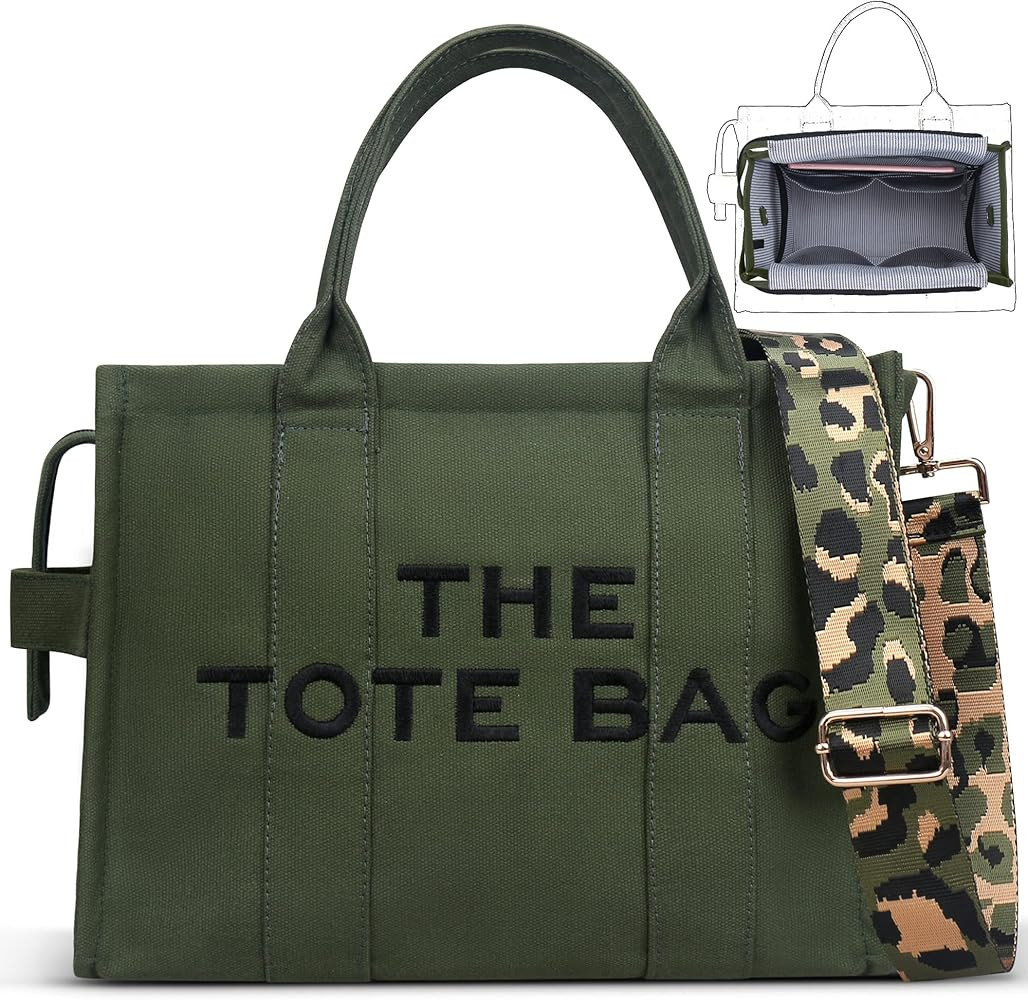 ABAMERICA The Tote Bag for Women Large Work Tote Bags Embroidery With 8/13 Pockets Zipper for Tra... | Amazon (US)