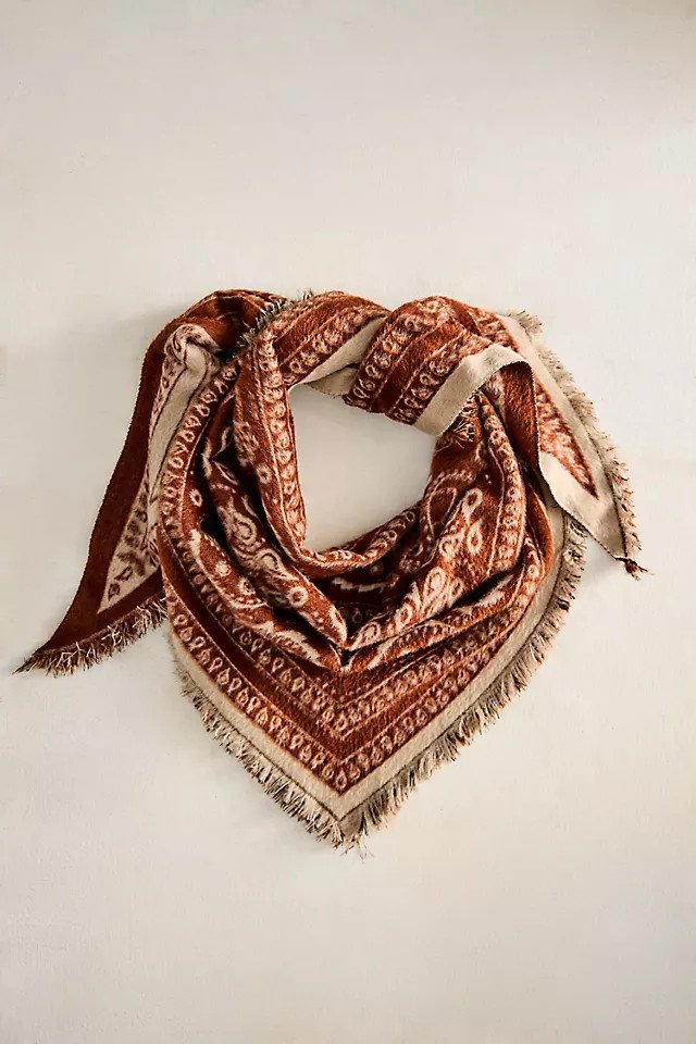 Cozy Paisley Triangle Scarf | Anthropologie (US)