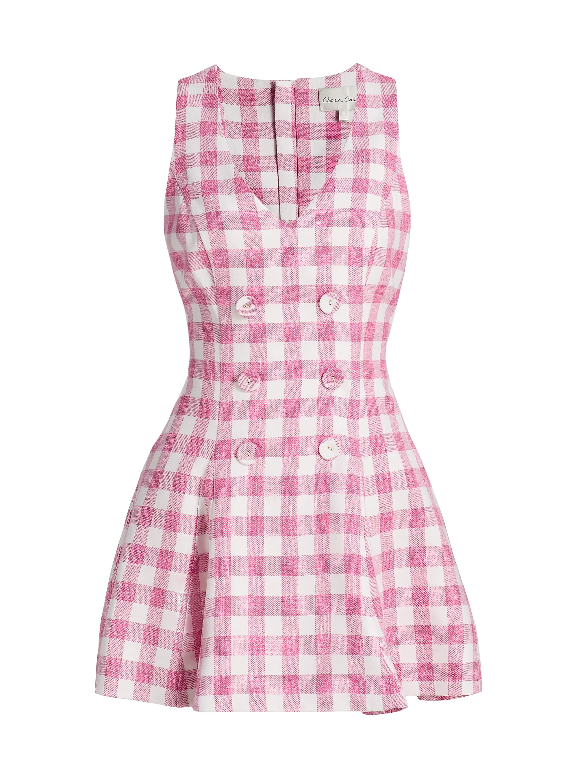 Saya Gingham Vest Minidress | Saks Fifth Avenue