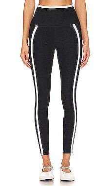 Beyond Yoga Spacedye New Moves High Waisted Midi Legging in Darkest Night & Cloud White from Revo... | Revolve Clothing (Global)