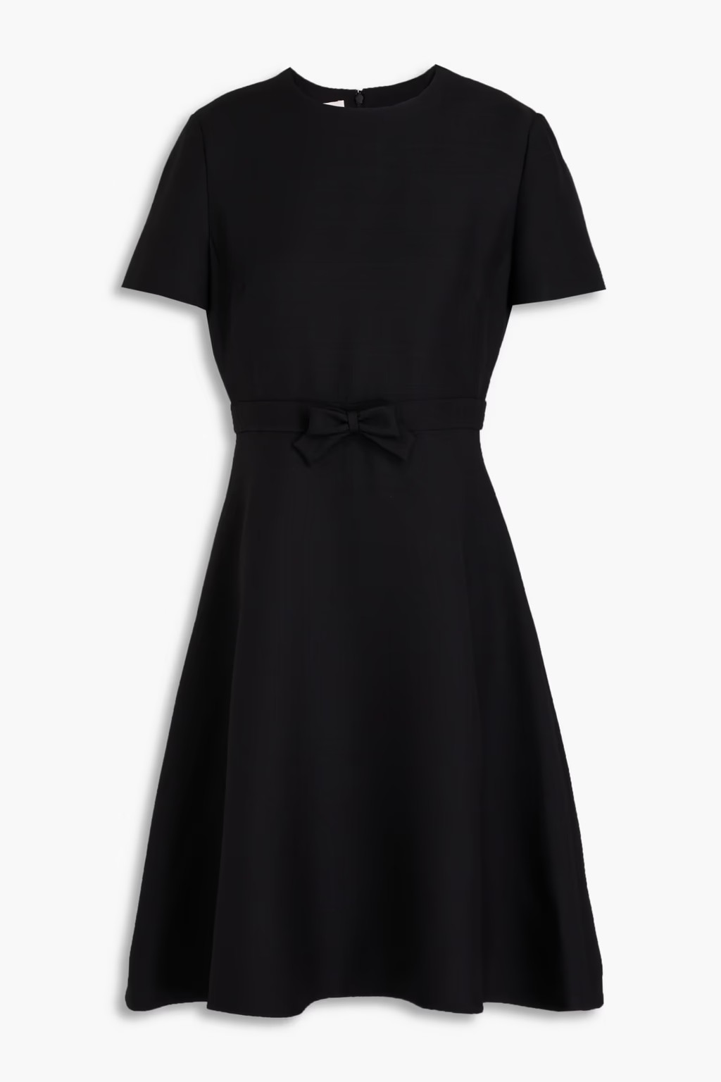 Bow-detailed wool and silk-blend dress | The Outnet (UK and Europe)