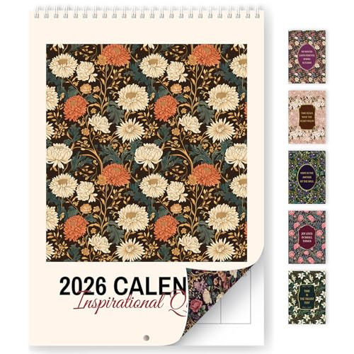 2026 Calendar, Monthly Small Wall Calendar 2026 from January to December 2026，12-Month A4 Size 8.3" x 11.7", Spiral Hanging with Twin-Wire Binding, Perfect for Home or Office, Motto | Amazon (US)