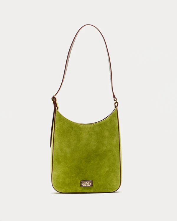 Sadie Shoulder Bag Suede - Fern | Frances Valentine