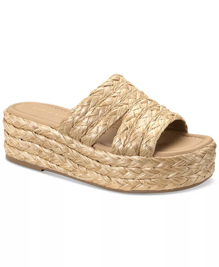 Women's Olinkaa Woven Slide Espadrille Wedge Sandals, Created for Macy's | Macy's