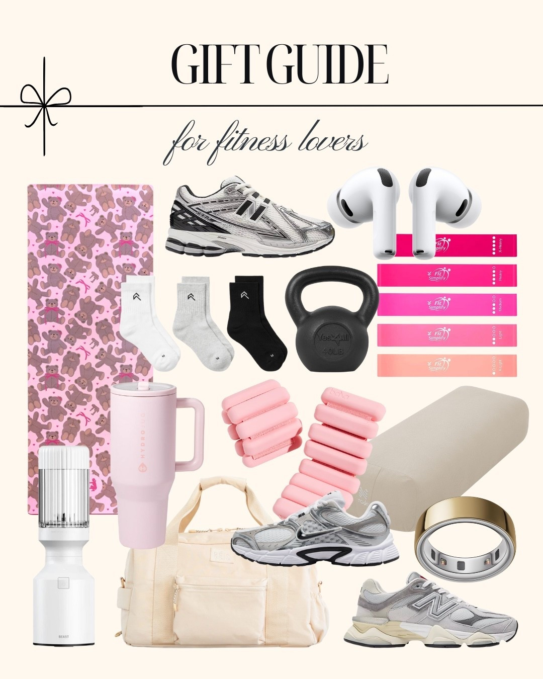 Gift guide for fitness lovers! All our favorite gym sneakers, equipment and more 🏋️🩷

#LTKHoliday #LTKGiftGuide #LTKfitnessgoals