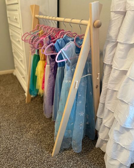 Girls dress up hanger. Mini clothing rack. Love this for displaying all her favorite dresses 

#LTKkids #LTKFind #LTKfamily