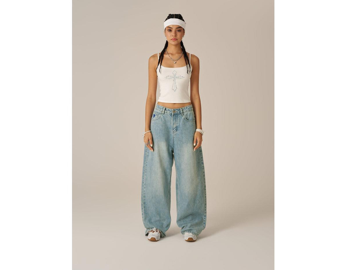 Aelfric Eden Women's Baggy Jeans - Blue | Macy's