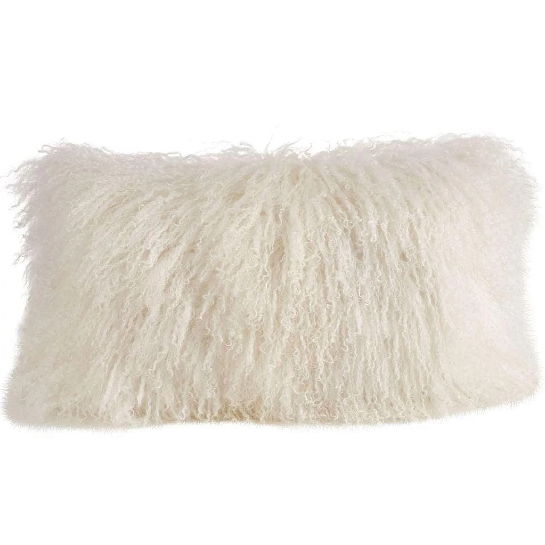 Genuine Mongolian Wool Lumbar Pillow Cover - Walmart.com | Walmart (US)