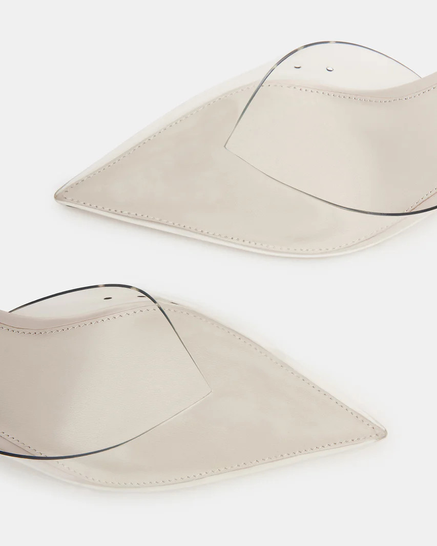 MOD Clear Kitten Heel Pointed Toe Mule | Women's Heels | Steve Madden (US)