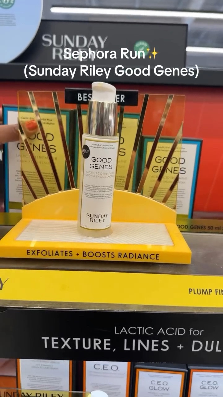 🌟Transform your skin with Sunday Riley Good Genes AHA Lactic Acid Treatment! Say goodbye to hyperpigmentation, dark spots, and fine lines for a radiant, youthful glow. @sundayriley 

(Memes, funny, relatable, relatable content , trending reels, explore, skincare)

#summerofsundayriley #sephorafinds #sephorahaul 
🌟 #Skincare #SundayRiley #GoodGenes #LacticAcid #GlowUp #Hyperpigmentation #DarkSpots #AntiAging #BeautyRoutine”