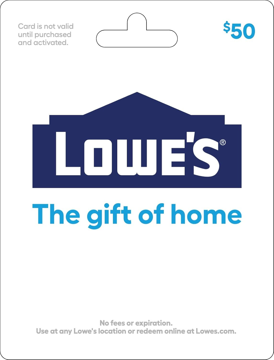 Lowe's Physical Gift Card - $50 | Amazon (US)