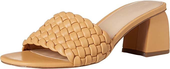 The Drop Women's Paisley Woven Square Toe Block Heel Sandal Heeled | Amazon (US)