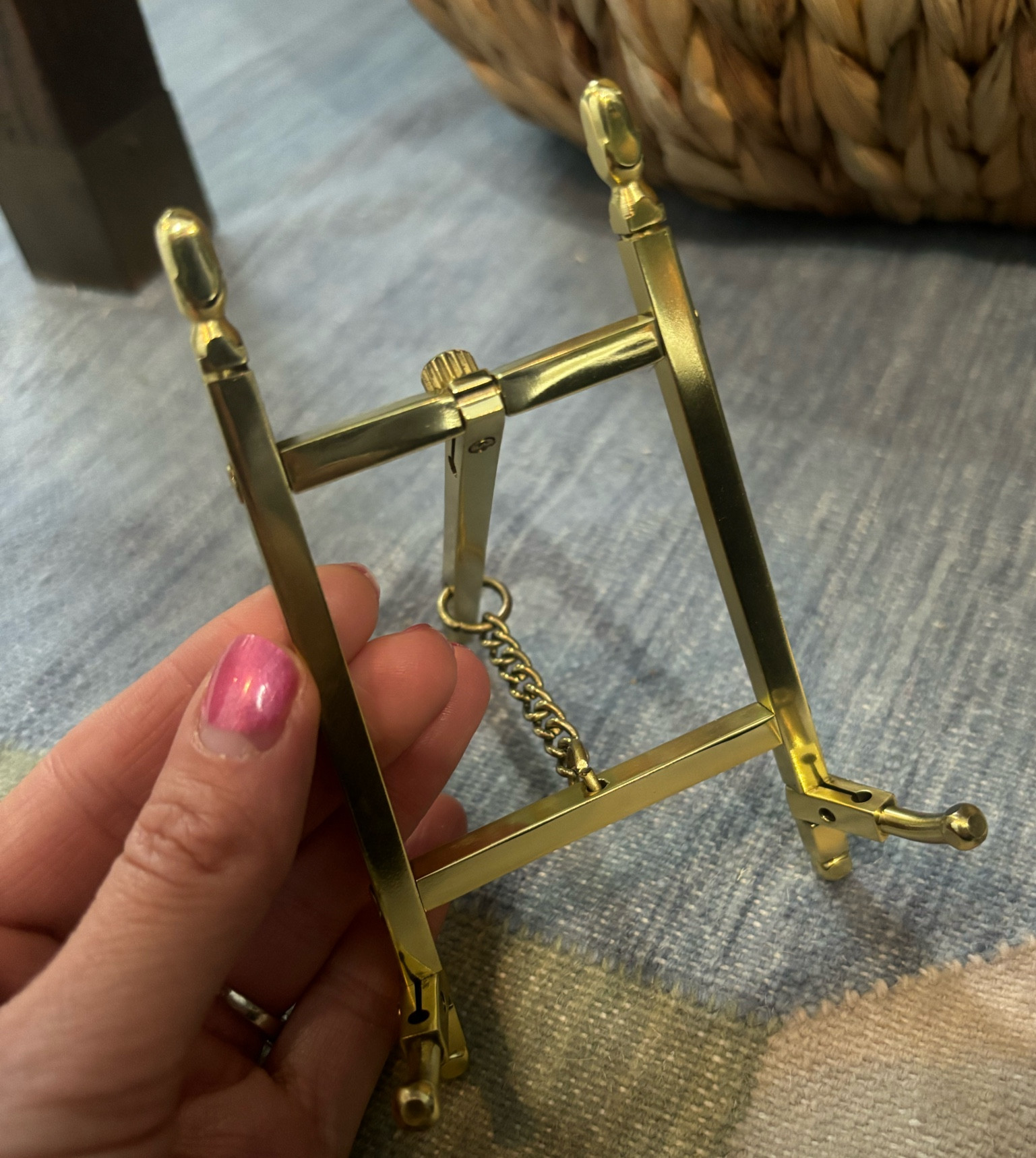 The cutest petite brass easel for small work of art or plate $28! 

#LTKsalealert #LTKfindsunder50 #LTKhome