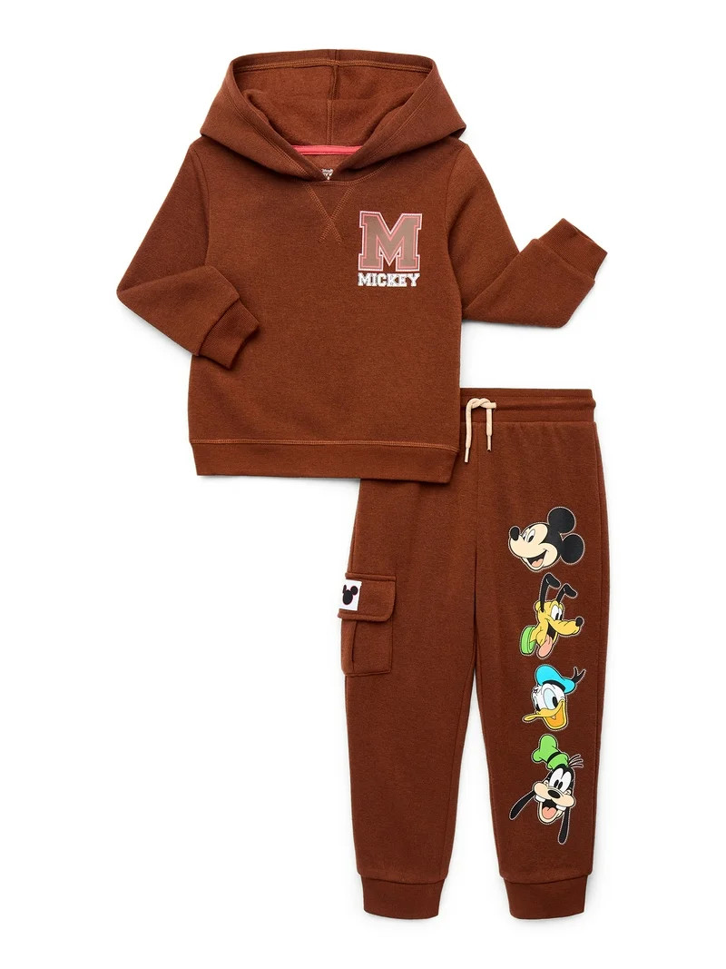 Mickey and Friends Toddler Boys Graphic Hoodie and Jogger Pants Set, 2-Piece, Sizes 12M-5T - Walm... | Walmart (US)