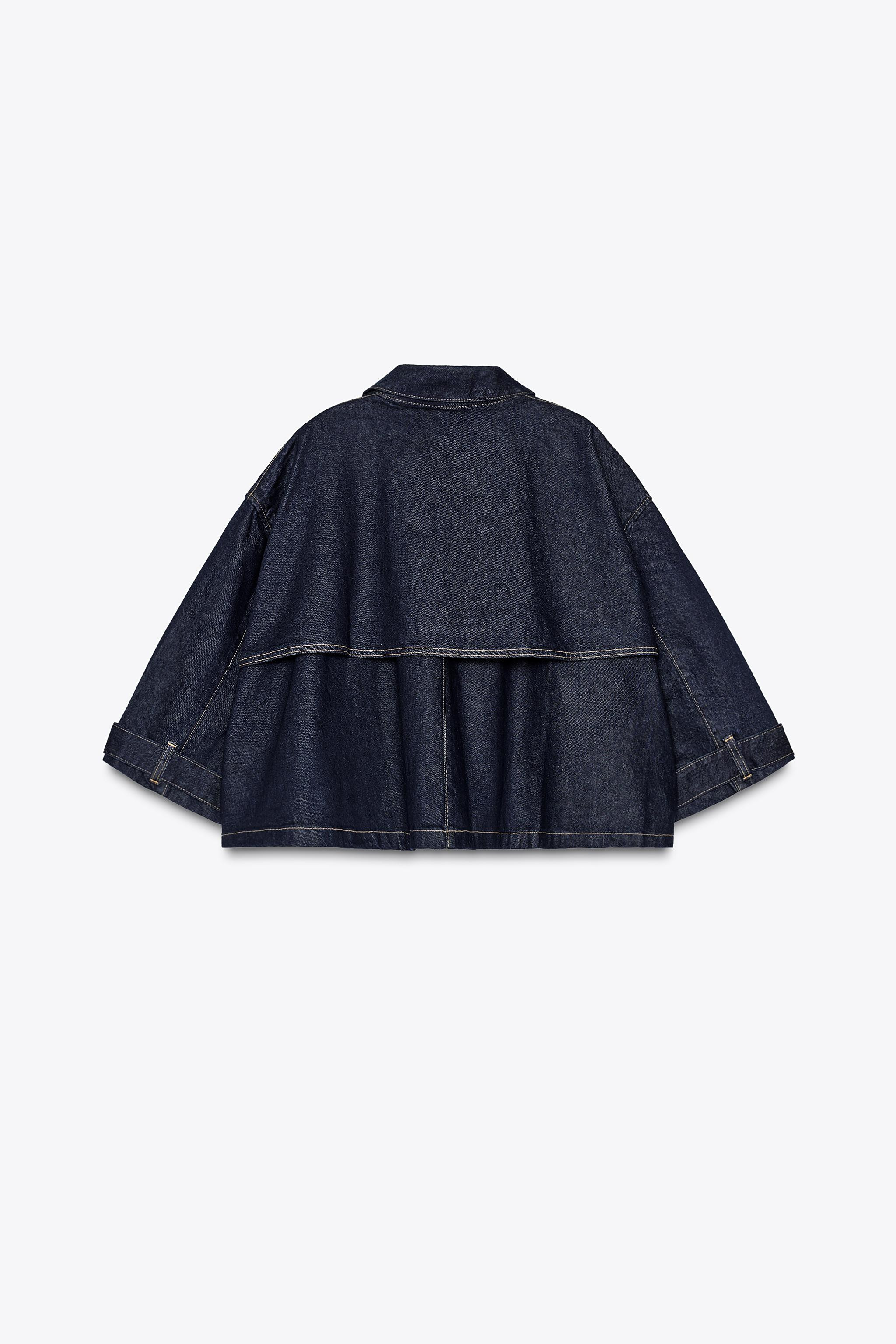 TRF DENIM CAPE JACKET | Zara UK