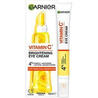 Garnier Brightening 4% Vitamin C, Niacinamide, Caffeine & Banana Powder Eye Cream 15ml | Boots.com